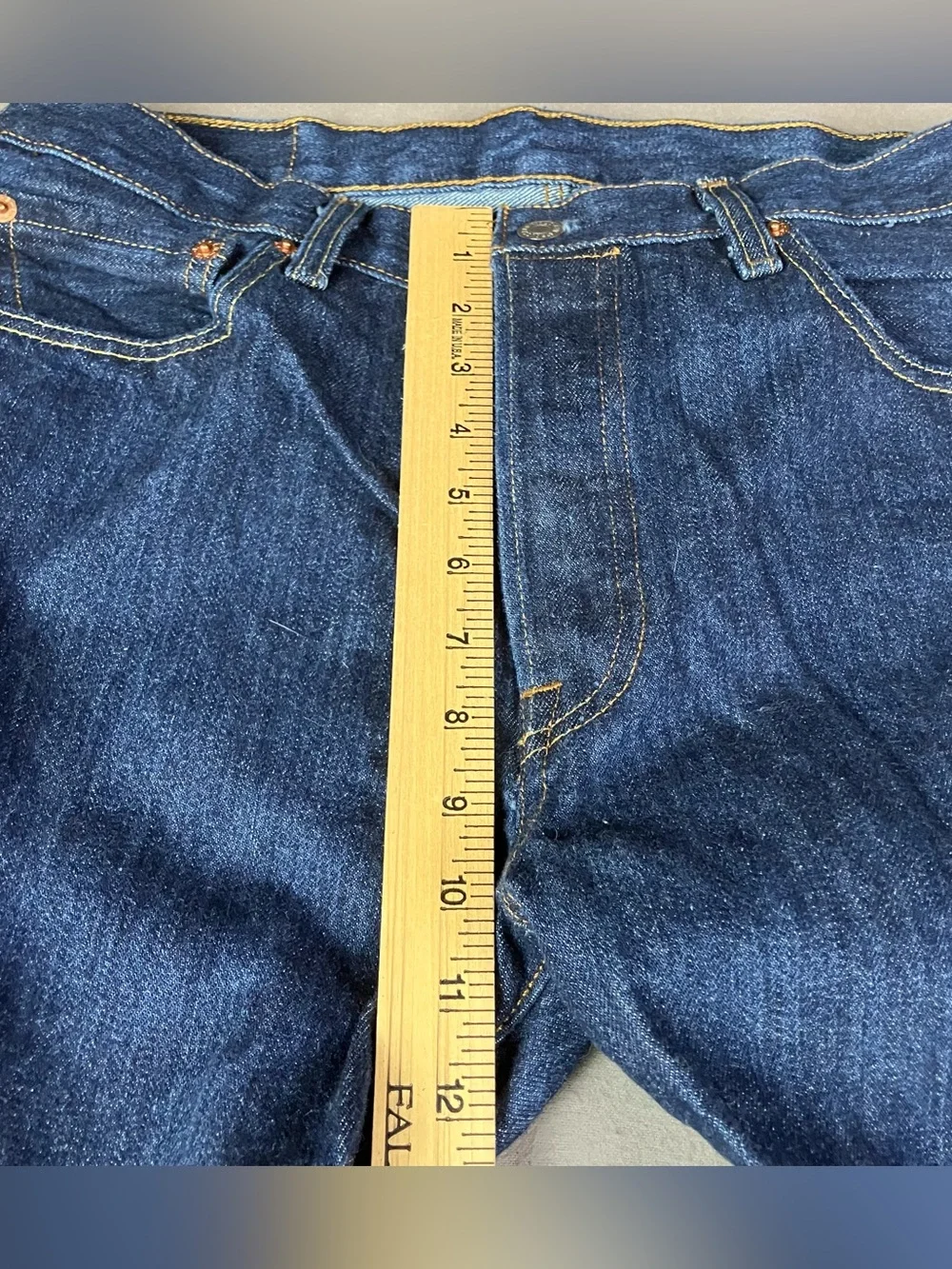 (Lot of 2) Levi's 501 Straight Leg Jeans Men’s Size 32x43 Blue Denim Light Dark.